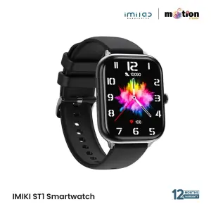 Imiki SE1 Smart Watch (Bluetooth Calling) Color-Black