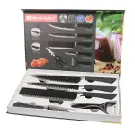 Forging Family Kitchen Knife Set 6 In 1 Kitchen Scissors Fruit Peel Set