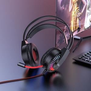 Hoco W105 Gaming Headset Black + Red Color