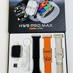 HW9 Pro Max Smart Watch (3 Straps In 1) Orange Color