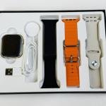 HW9 Pro Max Smart Watch (3 Straps In 1) Orange Color