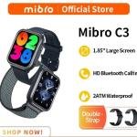 Mibro C3 Calling Smart Watch 2ATM with Dual Straps- Navy Blue