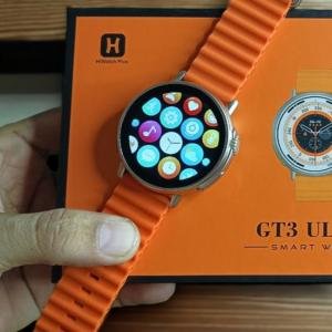 GT3 Ultra Smart Watch (Round Dial) Orange Color