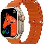 Microwear U10 Ultra Calling Smart Watch Orange Color