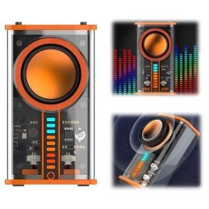 Mecha K07 Transparent Wireless Speaker- Orange Color